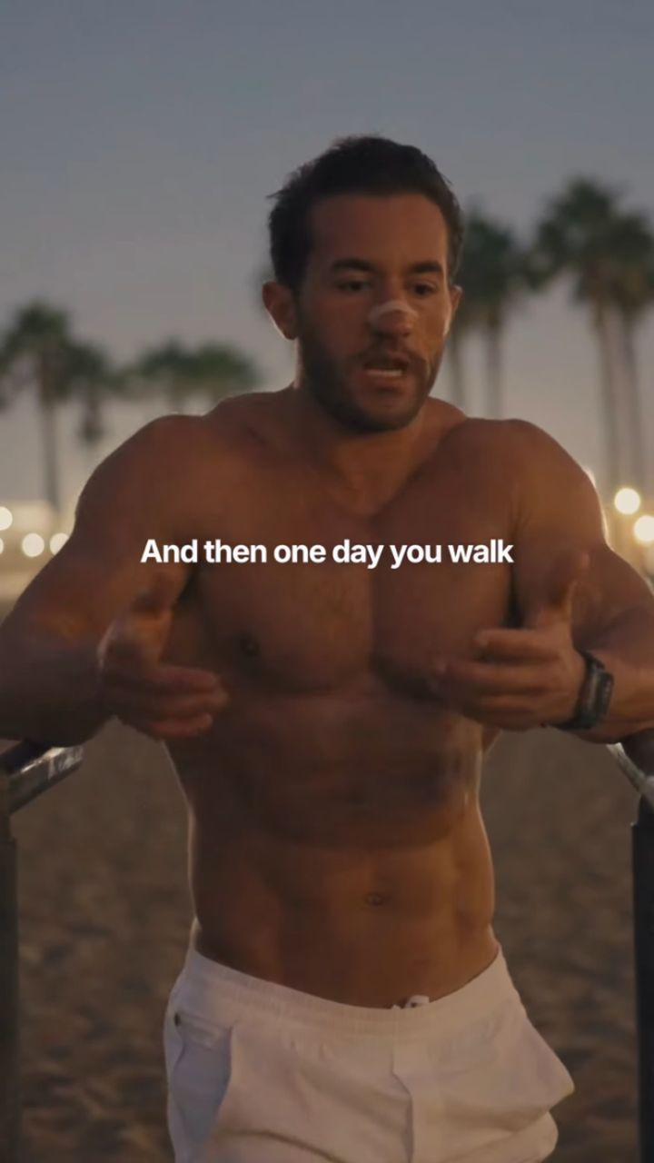 Greg LaV reel: caption "And then one day you walk"
