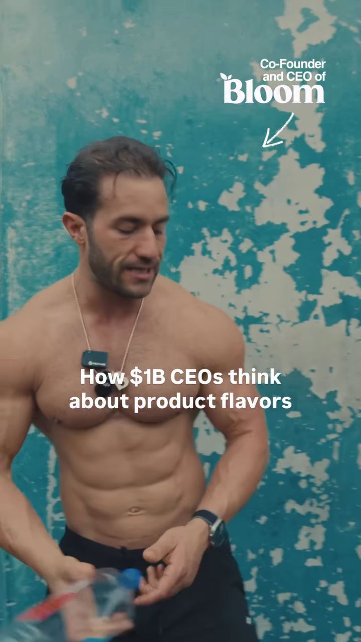 Greg LaV reel: hook "How $1B CEOs think about product flavors" with a soft shadow